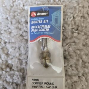 Amana Carbide Tipped Router Bit - Silver